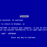 What is The (BSOD) blue screen of death errors?